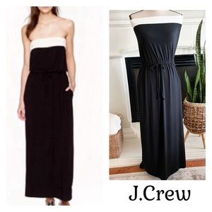 J. Crew Amie Colorblock Strapless
Tube Top A-Line Maxi Dress